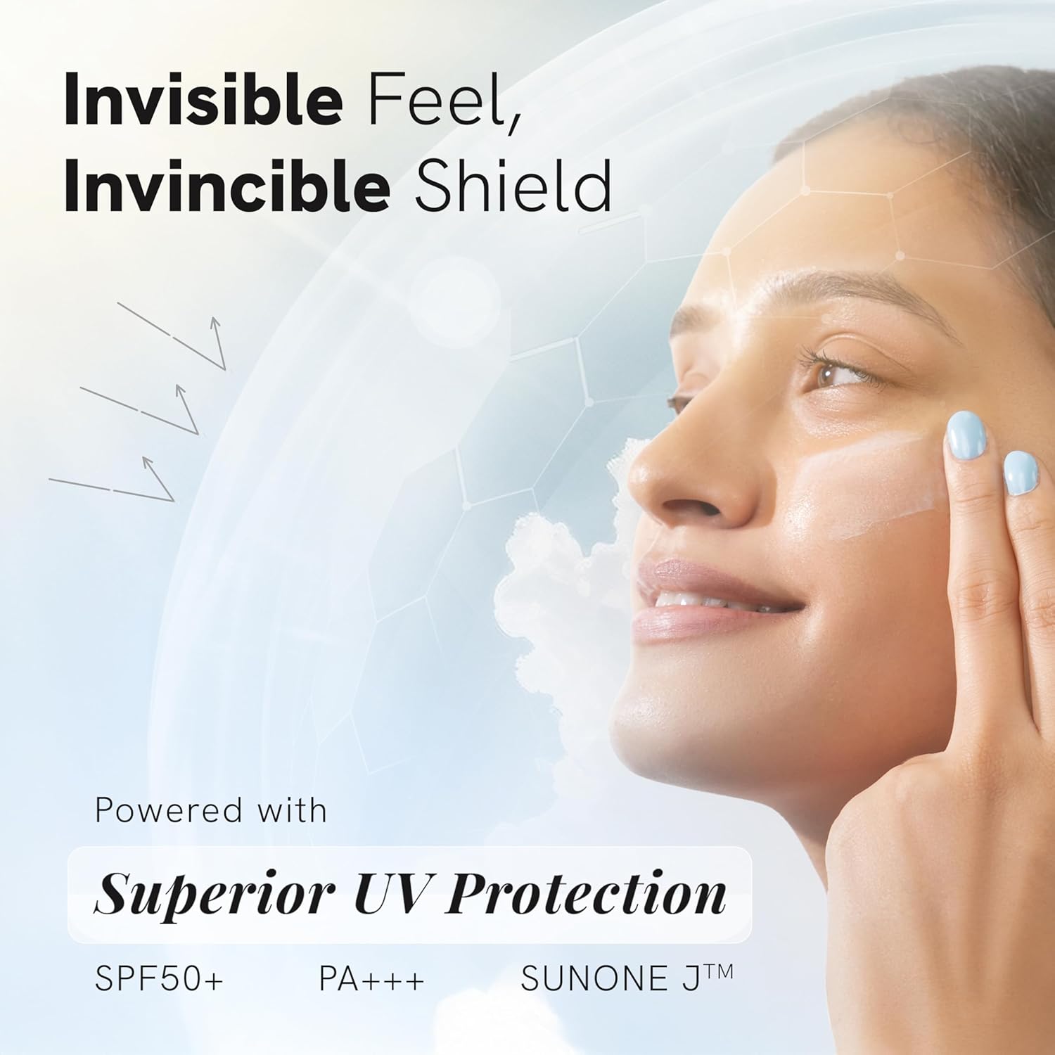 Be Bodywise Ultra Light Sunscreen SPF 50 PA+++ for Oily, Dry, Acne-prone Skin | Broad Spectrum Protection & Blue Light Protection | No White Cast | Non-Greasy | Korean Anti-Acne Technology | Water & Sweat Resistant | Ultra Lightweight Texture | 50g