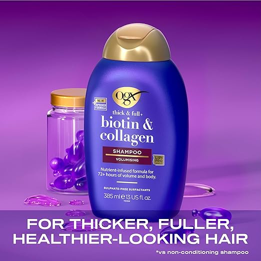 Ogx Thick & Full Biotin & Collagen Volumizing Shampoo For Thin Hair - 385 ml