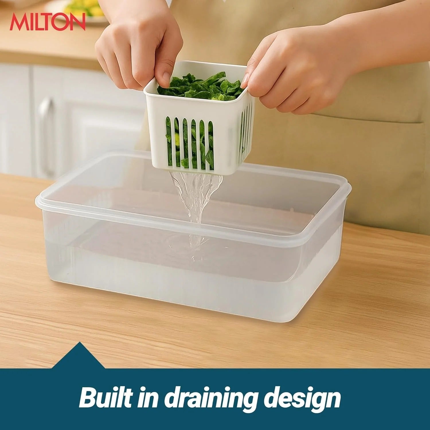 Milton 6 Grid Fridge Storage Containers