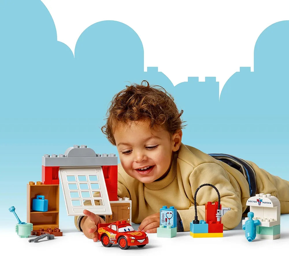 Lego Duplo Disney and Pixar Cars McQueen’s Visit to Doc’s Garage 10456 Building Blocks Toys for 2+ Gift for Boys and Girls