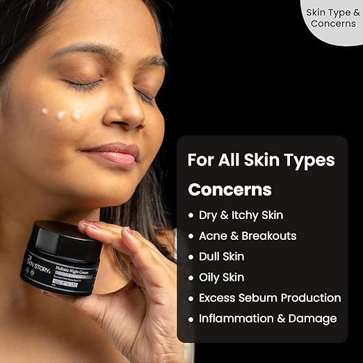 The Skin Story Holistic Hemp Night Cream for Women - 45 gms