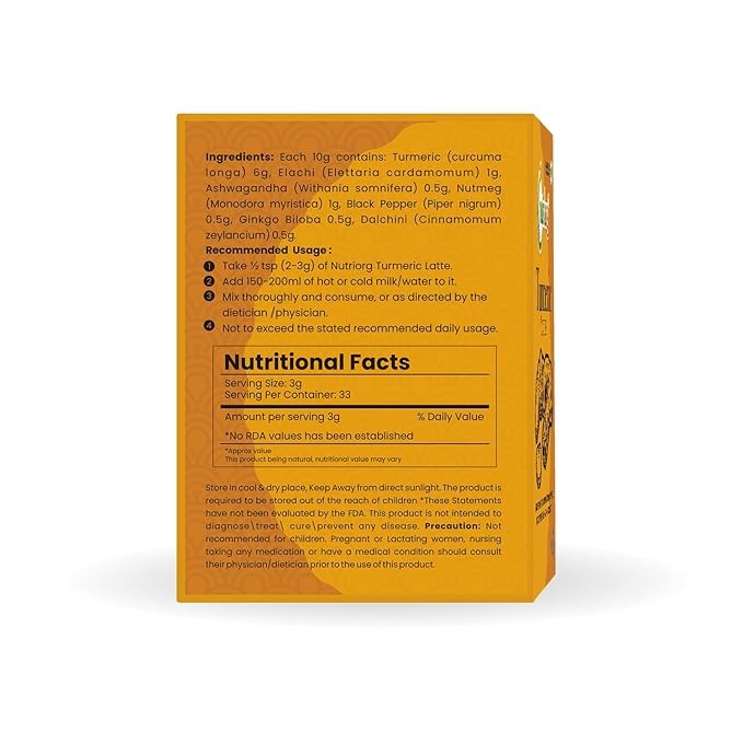 Nutriorg Turmeric Latte - 100 gms