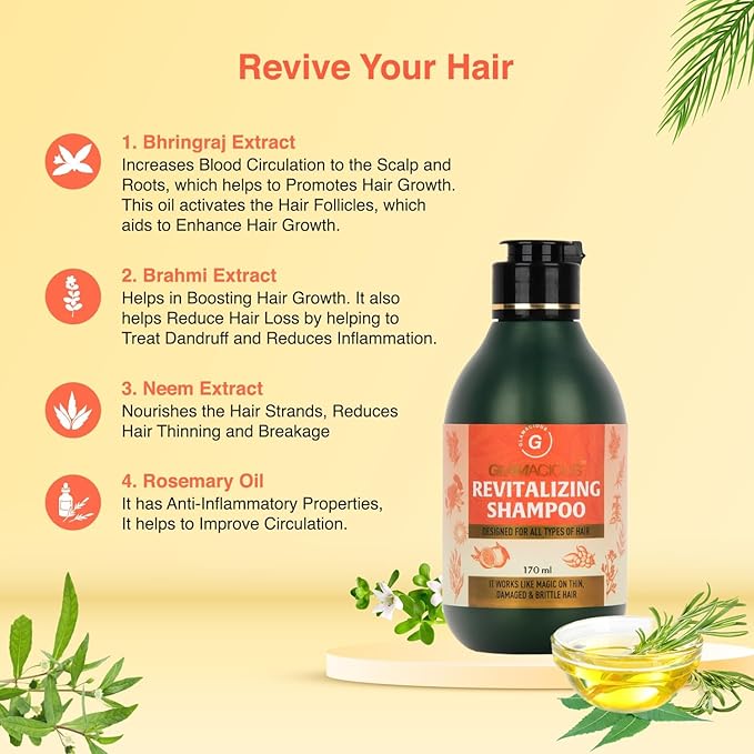 Glamacious Revitalising Shampoo - 170 Ml
