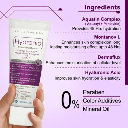 Regaliz Hydronic Moisturizing Cream - 50 gms (Pack of 2)
