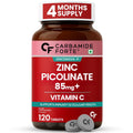 Carbamide Forte Zinc Picolinate with Vitamin C | Zinc Supplements for Men with 100% RDA Zinc | Immunity & Cellular Health Support â€“ 120 Tablets