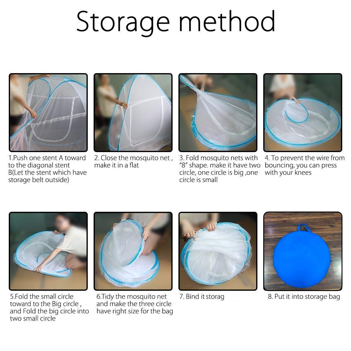 Foldable King Size Mosquito Net (White)