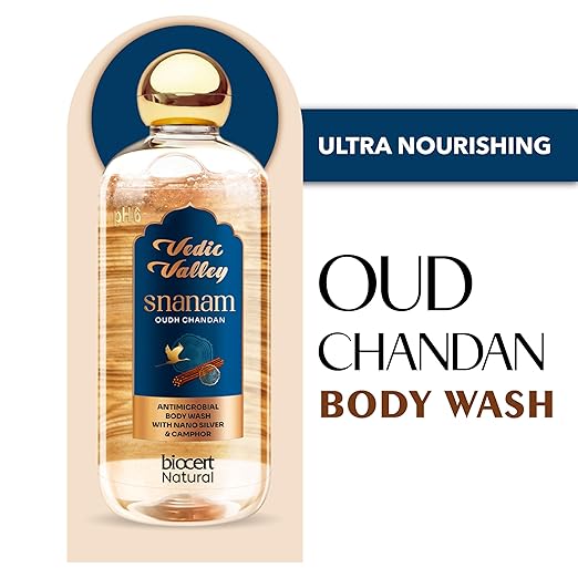 Vedic Valley Natural & Vegan Oud Chandan Body Wash - 330 ml