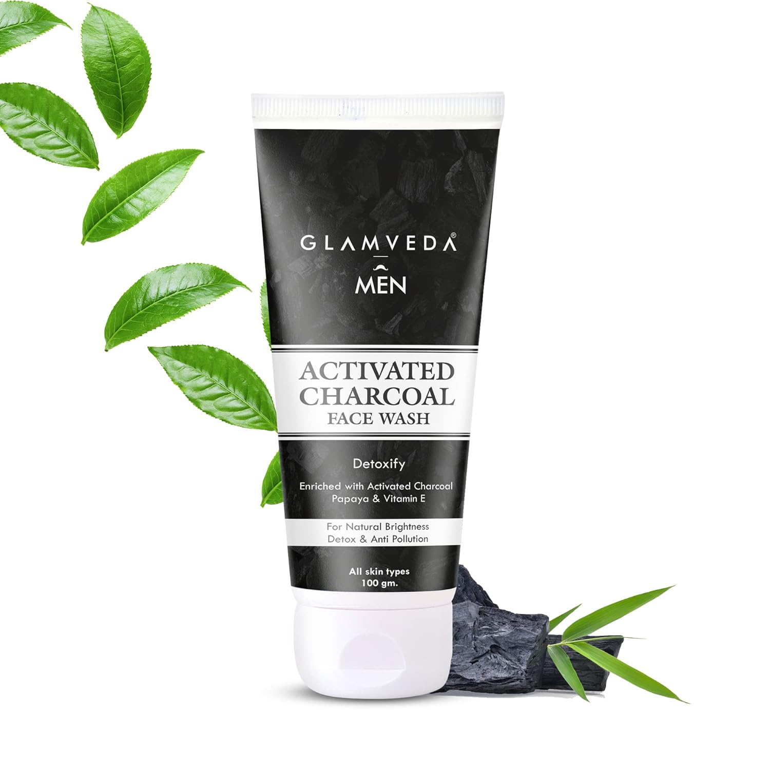 Glamveda Activated Charcoal Detox Face Wash - 100 ml