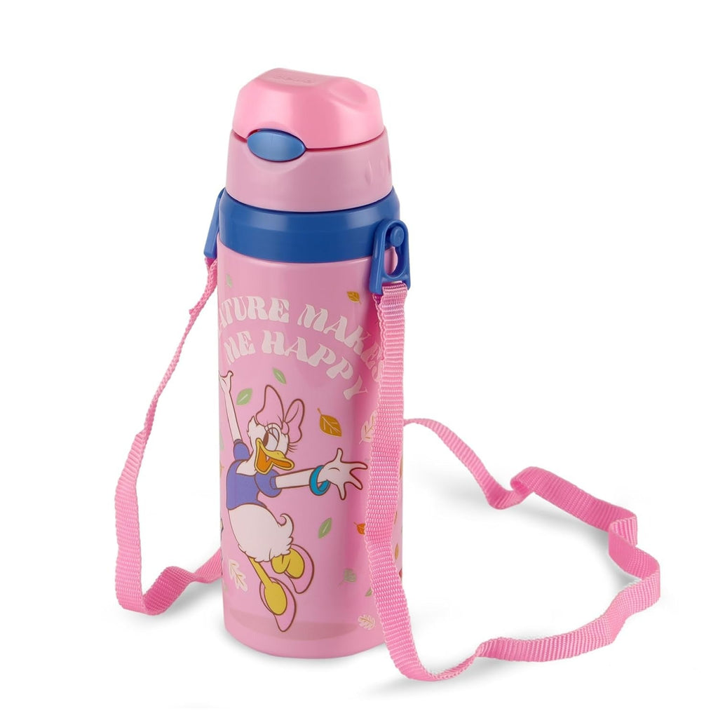 CELLO Kidzbee Autumn 600 Daisy Duck Design Insulated Kids Sipper Water Bottle 600 ml