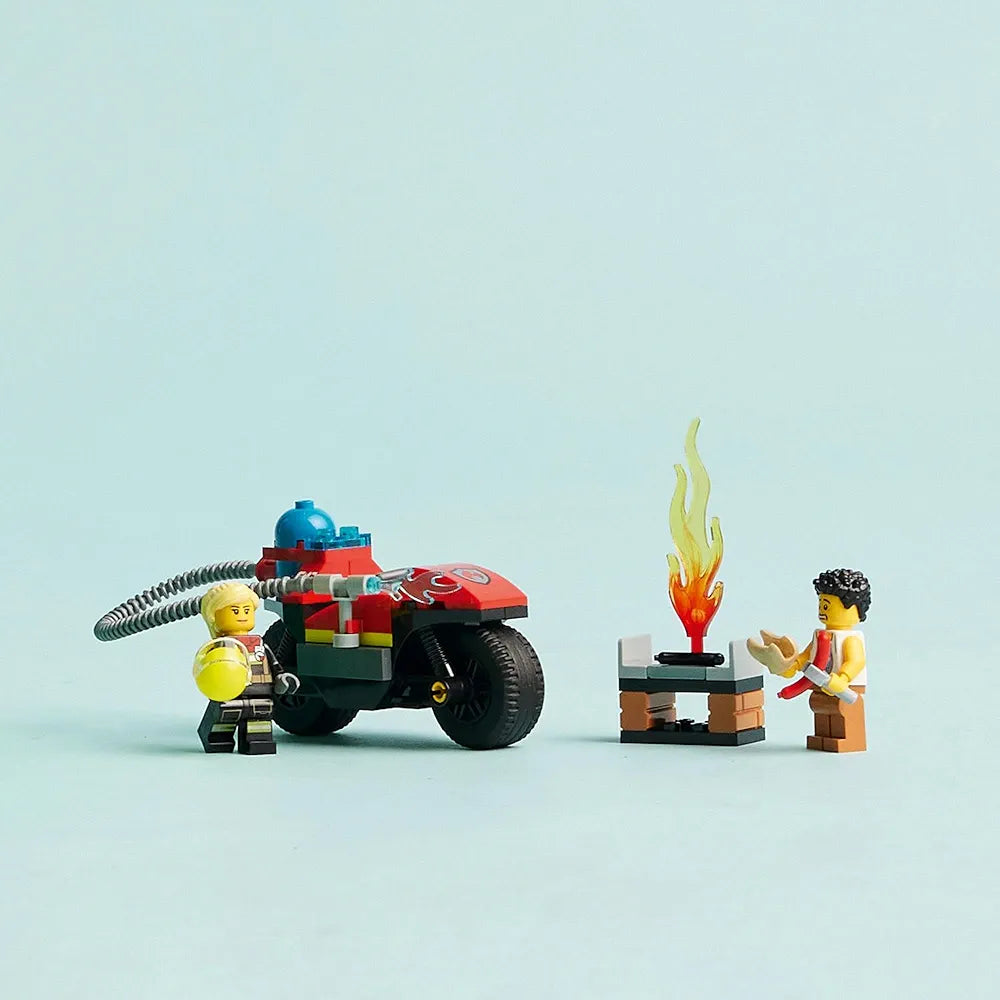 Lego City Fire Rescue Motorcycle Building Set 60410