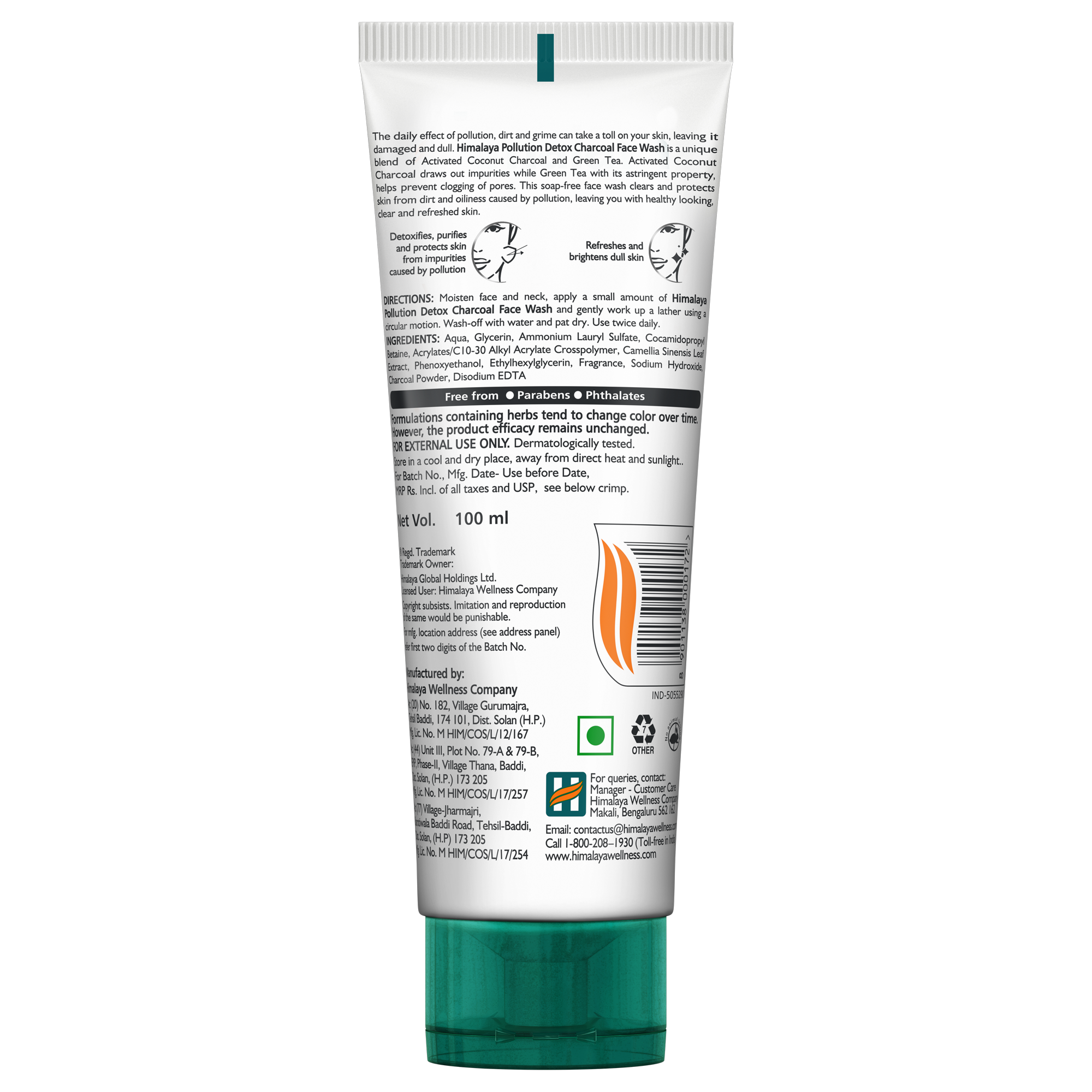 Himalaya Pollution Detox Charcoal Face Wash