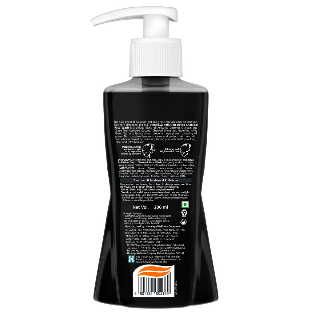 Himalaya Pollution Detox Charcoal Face Wash
