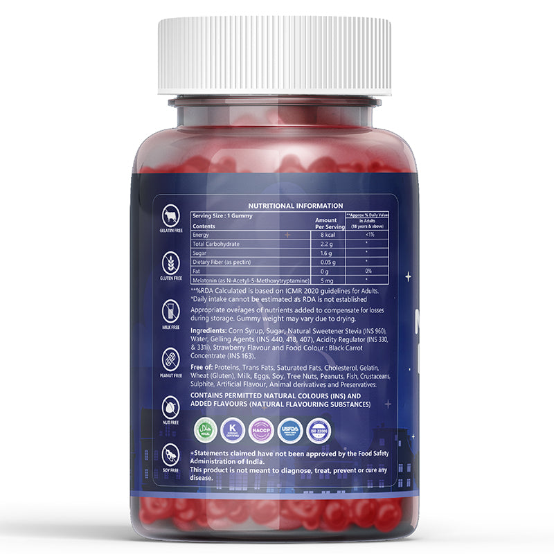 INLIFE Melatonin Gummies 5mg Supplement â€“ 30 gummies