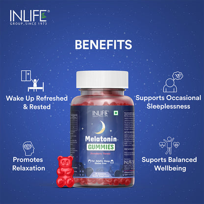 INLIFE Melatonin Gummies 5mg Supplement â€“ 30 gummies