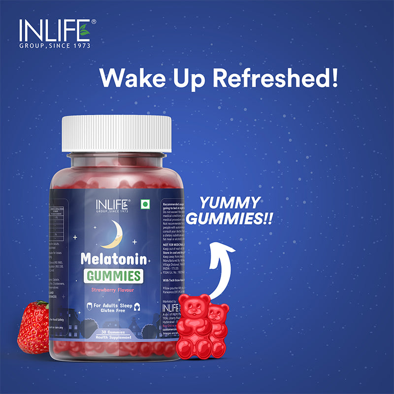 INLIFE Melatonin Gummies 5mg Supplement â€“ 30 gummies