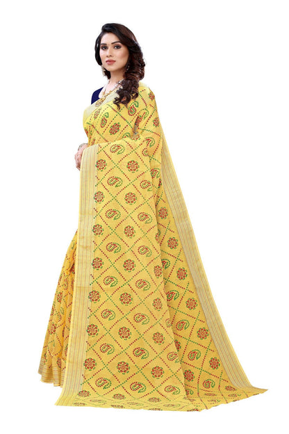 Vamika Yellow Linen Jari Border Saree (CHARVI YELLOW)