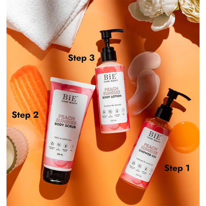 BiE Peach Sunrise Body Lotion with Hyaluronic Acid & Niacinamide