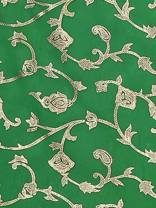 Fabmora Ethnic Motifs Printed Poly Georgette Saree