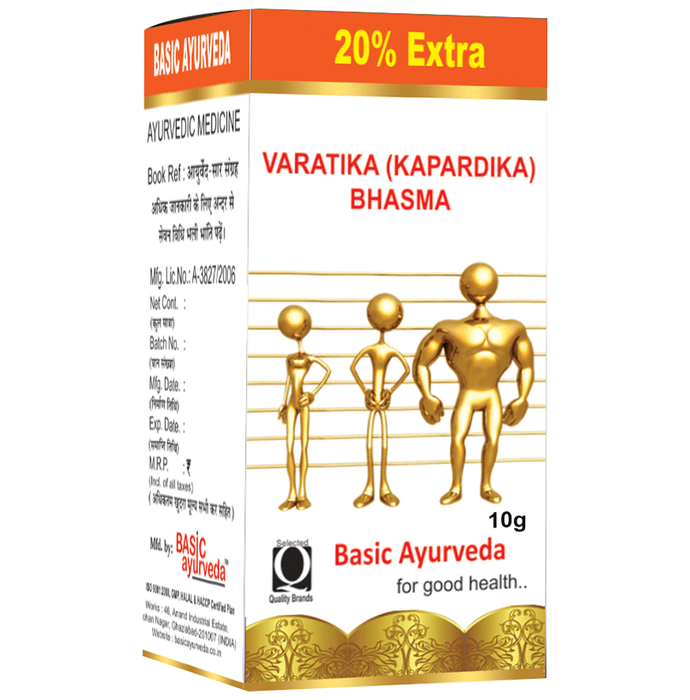 Basic Ayurveda Varatika (Kapardika) Bhasma