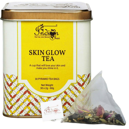 The Indian Chai – Skin Glow Tea 30 Pyramid Tea Bags