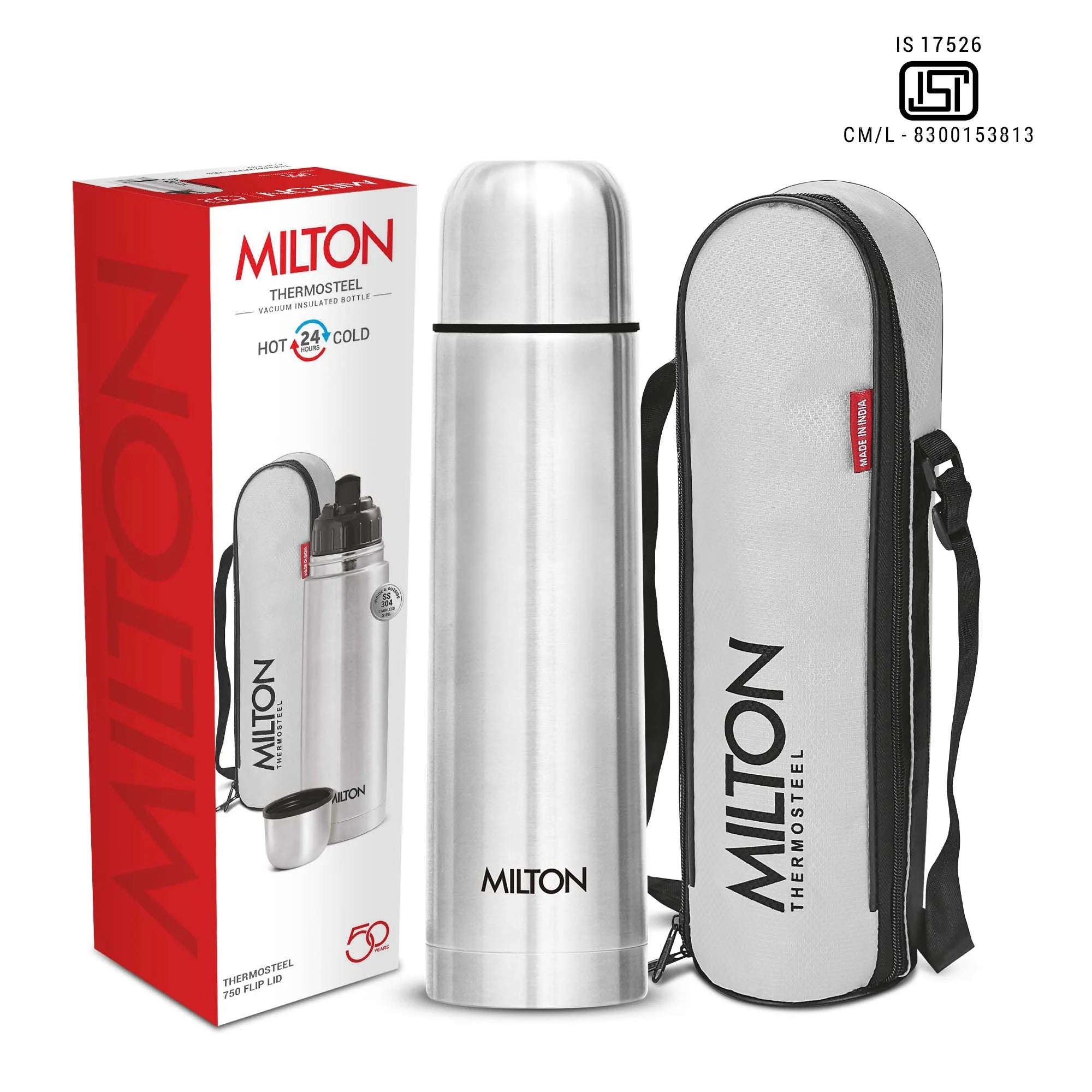 Milton Flip Lid Thermosteel Bottle