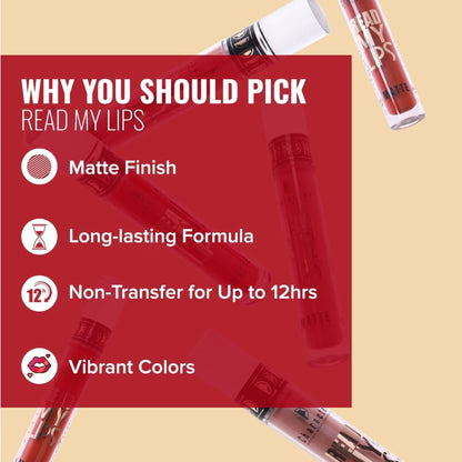 Character Read My Lips Matte Liquid Lipstick - Luxe Lip 010