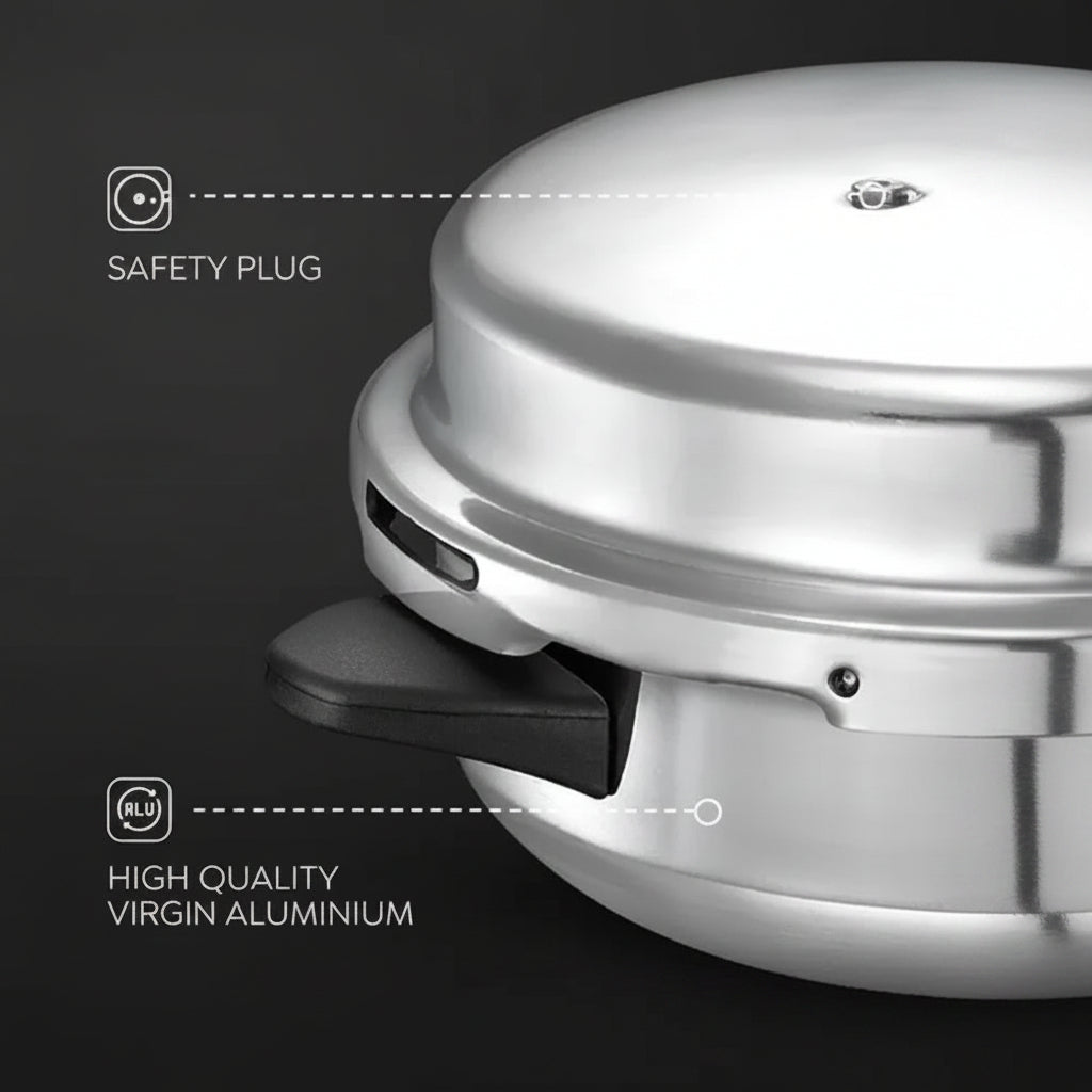 Judge by Prestige Deluxe 4L Induction Bottom Pressure Pan Aluminium