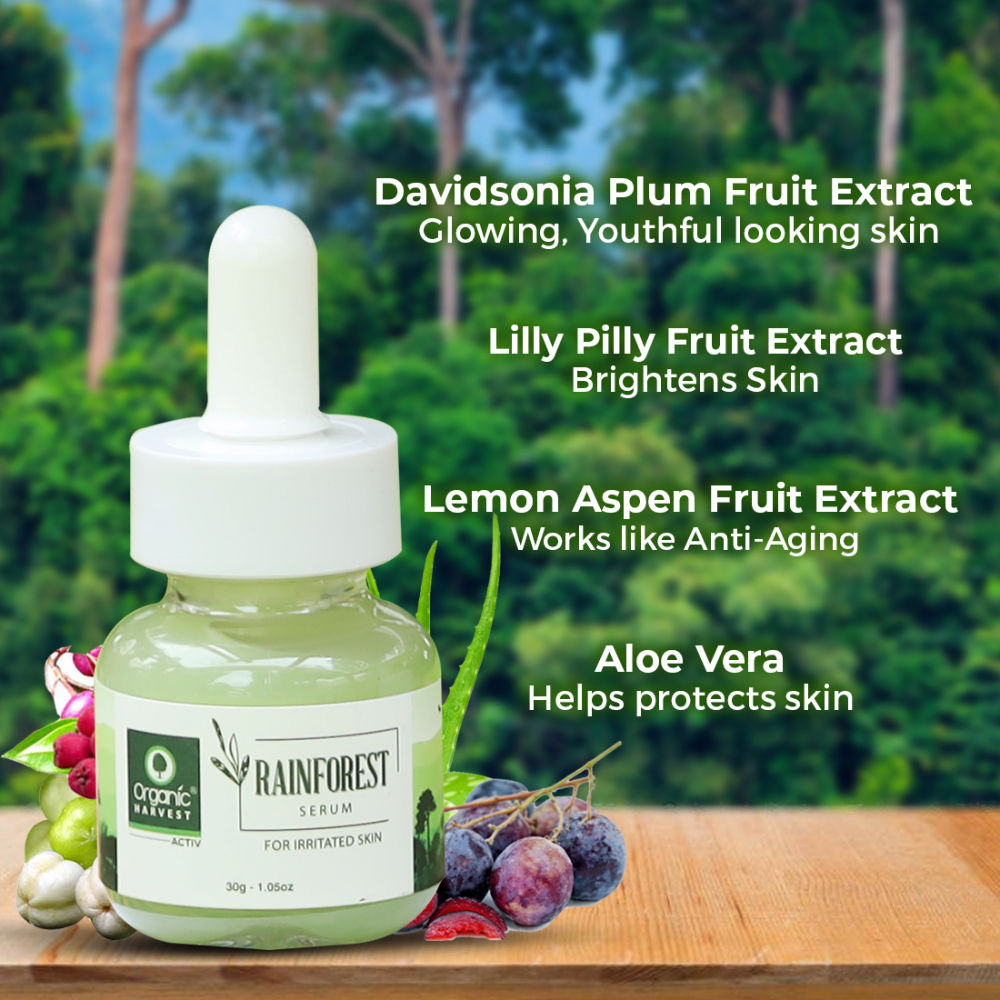 Organic Harvest Rainforest Serum For Irritated Skin - 30 ml