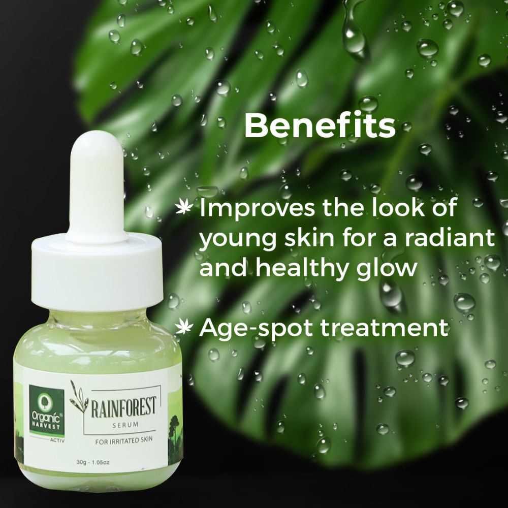 Organic Harvest Rainforest Serum For Irritated Skin - 30 ml