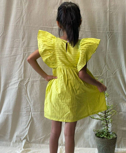ArthLife Neon Beautiful Embroidered Dress
