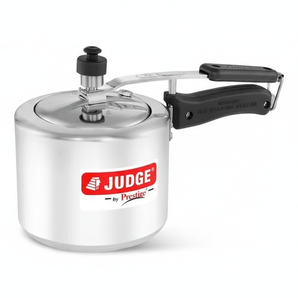 Judge by Prestige 2L Deluxe Aluminium Pressure Cooker Inner Lid Gas & Induction