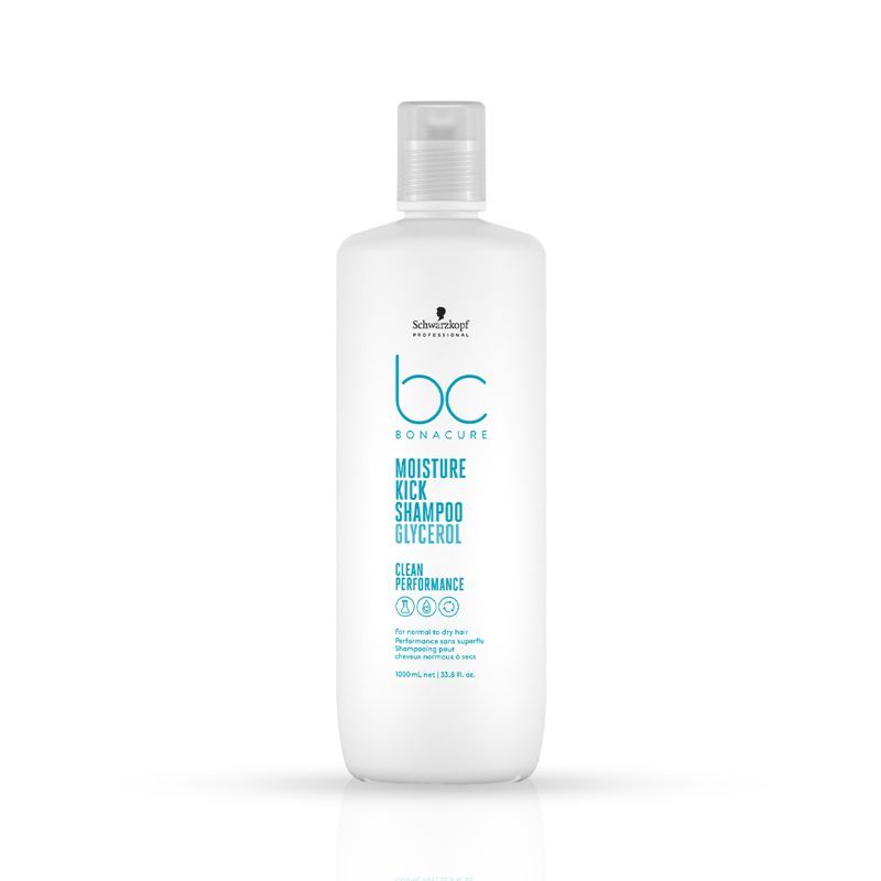 Schwarzkopf Professional Bc Moisture Kick Shampoo With Glycerol - For Dry Hair