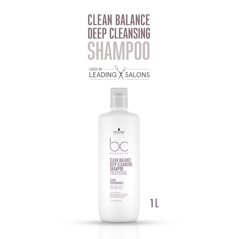 Schwarzkopf Professional Bc Clean Balance Deep Cleansing Shampoo With Tocopherol - 1 Litre