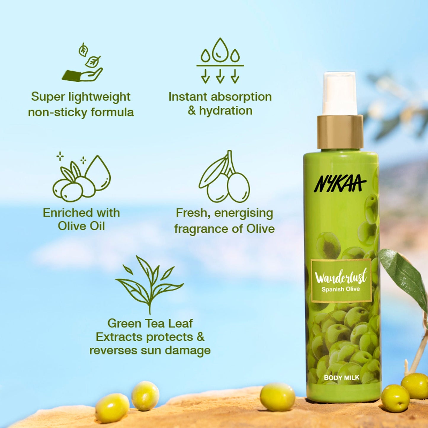 Wanderlust Spanish Olive Body Milk