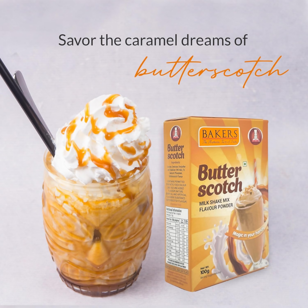 BAKERS Premium Milk Shake Mix - Chocolate, Butterscotch, Mango & Pista