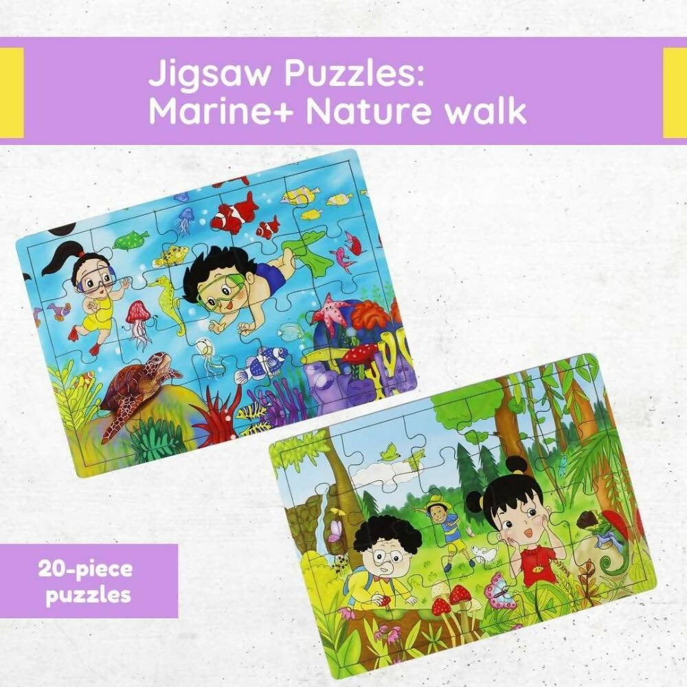 Matoyi Jigsaw Puzzles Combo - Marine World & Nature Park