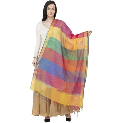 A R Silk Multi Crush Fancy Dupatta Multi Color Dupatta or Chunni