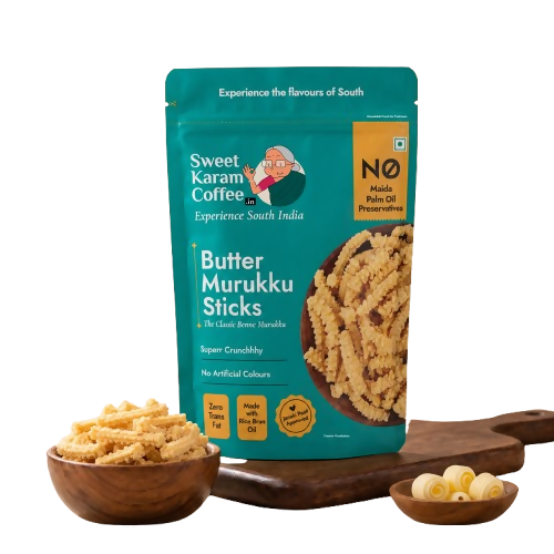 Sweet Karam Coffee Butter Murukku (Benne Murukku)