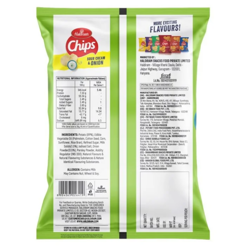 Haldiram's Sour Cream & Onion Chips