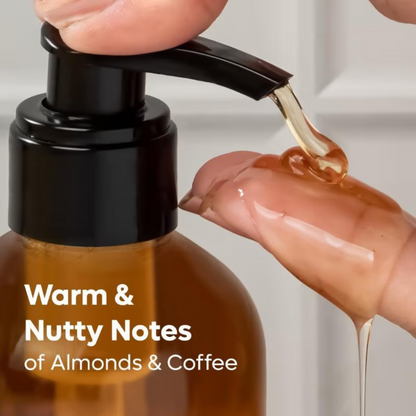 mCaffeine Coffee Body Wash with Almonds De-Tan & Deep Cleansing Shower Gel in Chocolatey Aroma