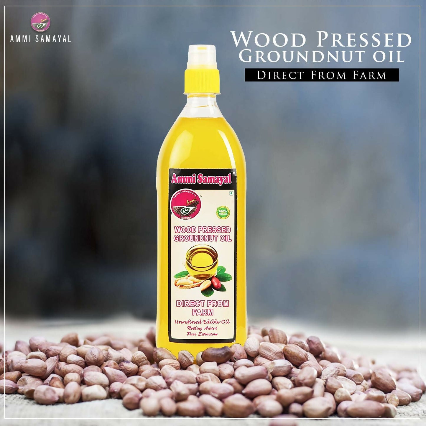 Ammi Samayal Wood Pressed Groundnut Oil