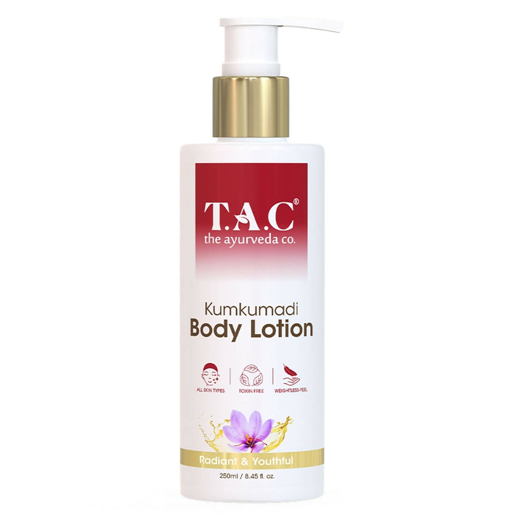 T.A.C - The Ayurveda Co. Kumkumadi Body Lotion for Dry Skin, Deep Nourishment & Moisturization