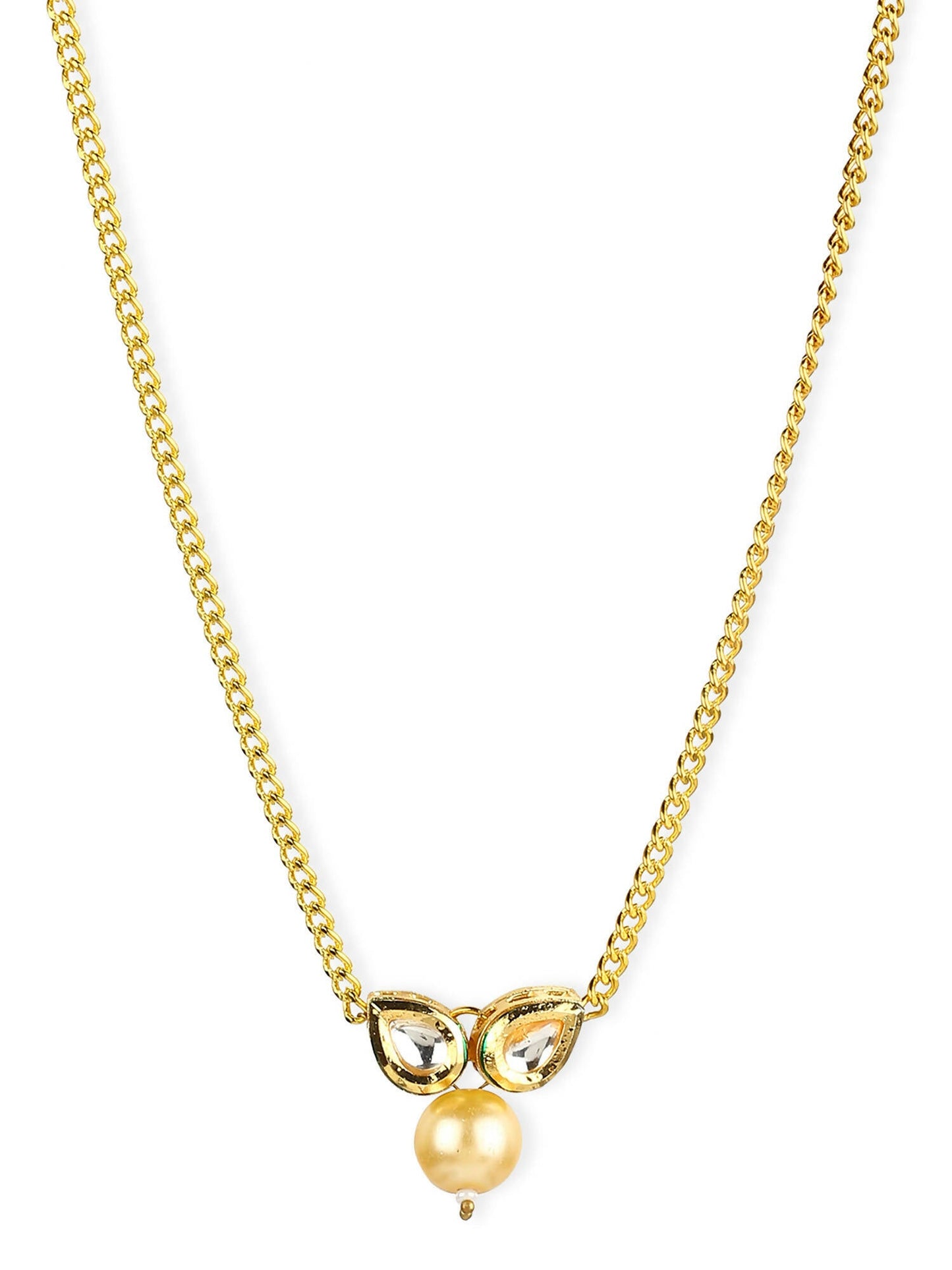 Women's Gold-Polished Necklace - Ruby Raang