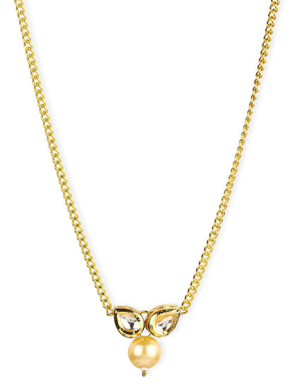 Women's Gold-Polished Necklace - Ruby Raang