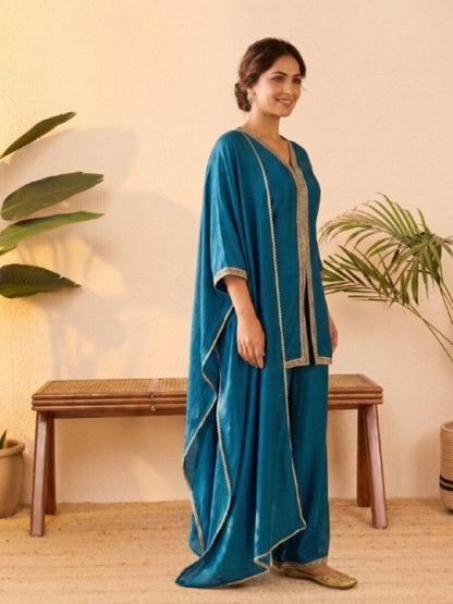 Anaita Teal Stylish Readymade Co-Ords Set