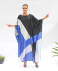 Women's Silk Printed Caftan, Long Party Wear Kaftan