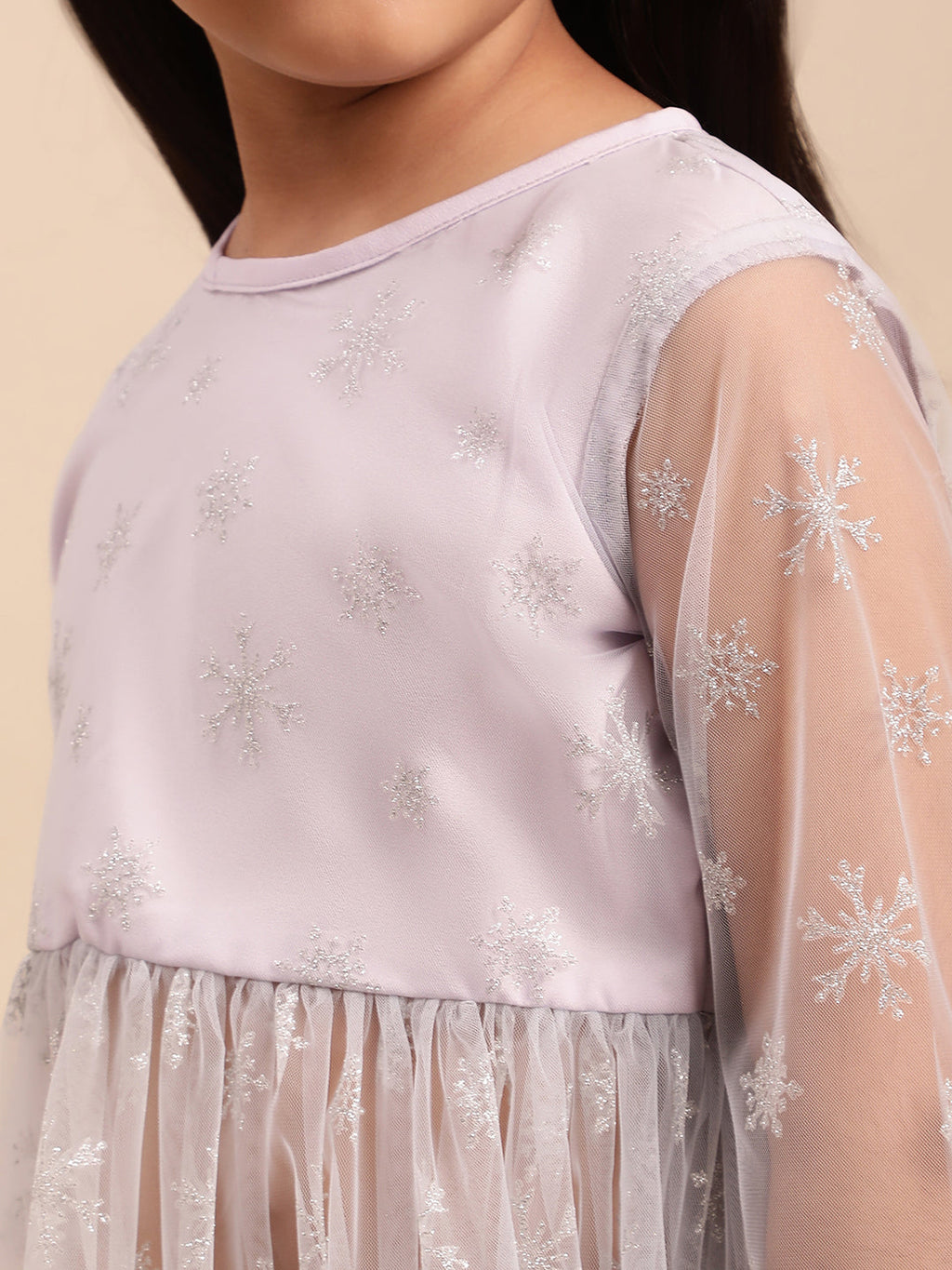 Ahalyaa Blue Net Straight Kurta Sets