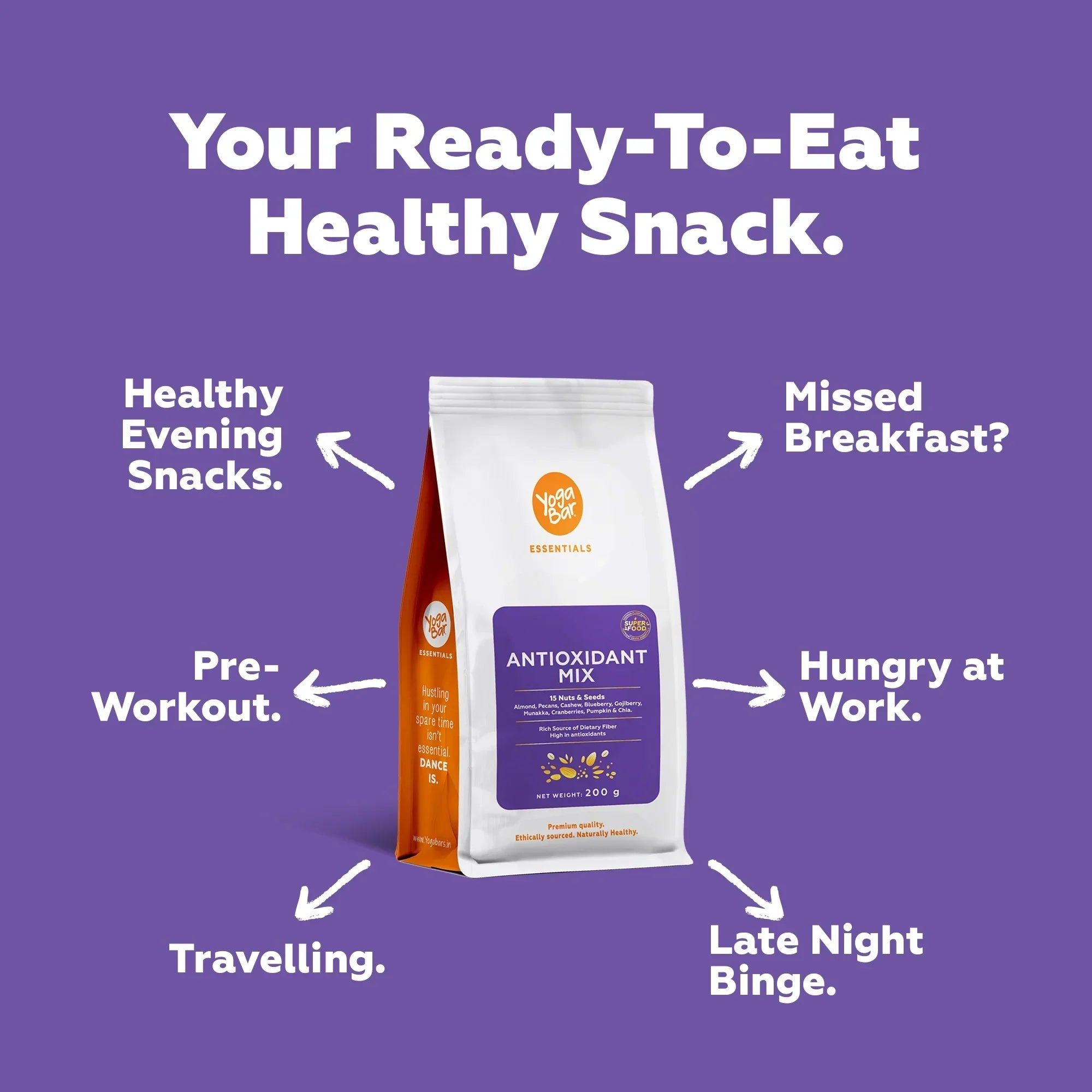 Yogabar Antioxidant Berries Mix - 325 gms