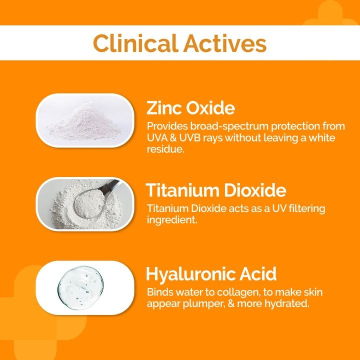 1% Hyaluronic Tinted Sunscreen Gel for Broad Spectrum Protection - 50g