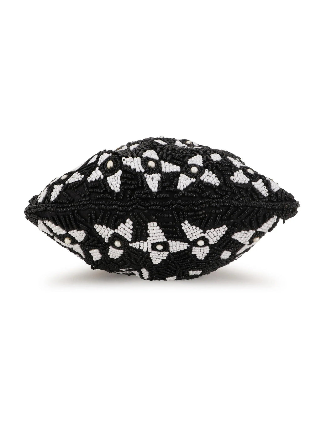 Dangle Abstract Embellished Faux Silk Potli Bag